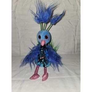 Bling Royal Peacock Plush Blue Green Pink Sparkles Sequins Stuffed Animal